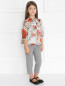 Блуза из шелка с цветочным узором Dolce & Gabbana  –  Модель Общий вид