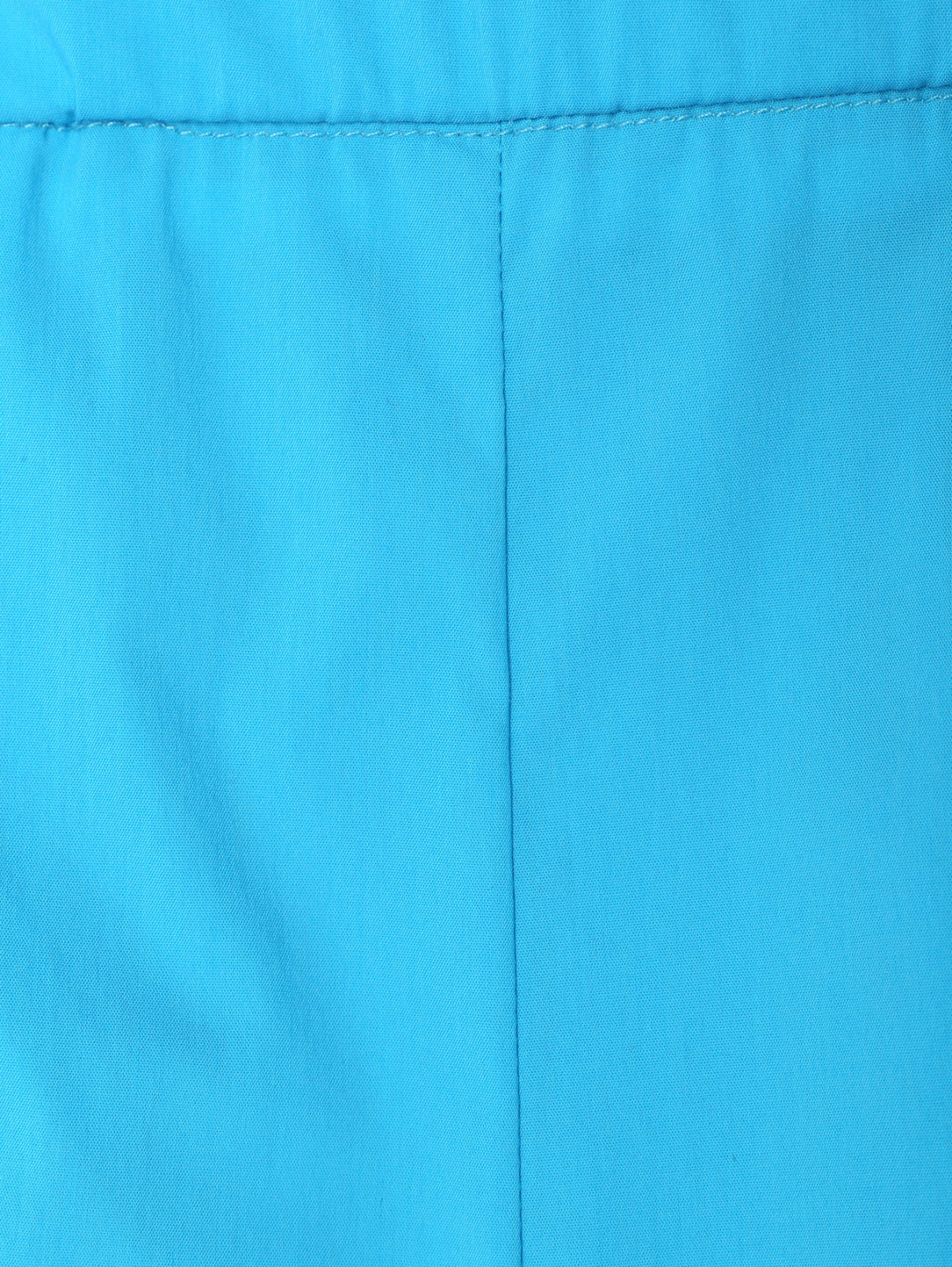 Брюки однотонные из хлопка на резинке Shade  –  Деталь  – Цвет:  Синий