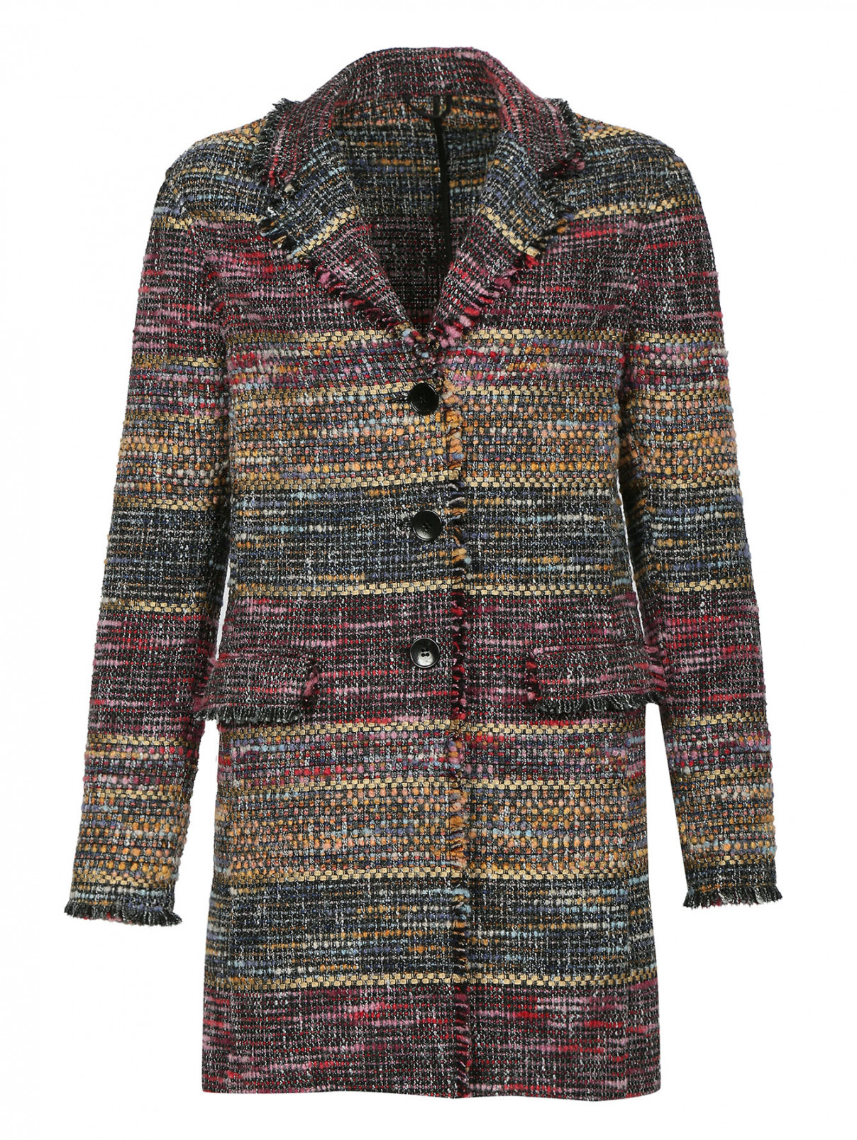 Короткое пальто из жаккарда Etro  –  Общий вид  – Цвет:  Мультиколор