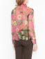 Полупрозрачная блуза с цветочным узором Max&Co  –  МодельВерхНиз1