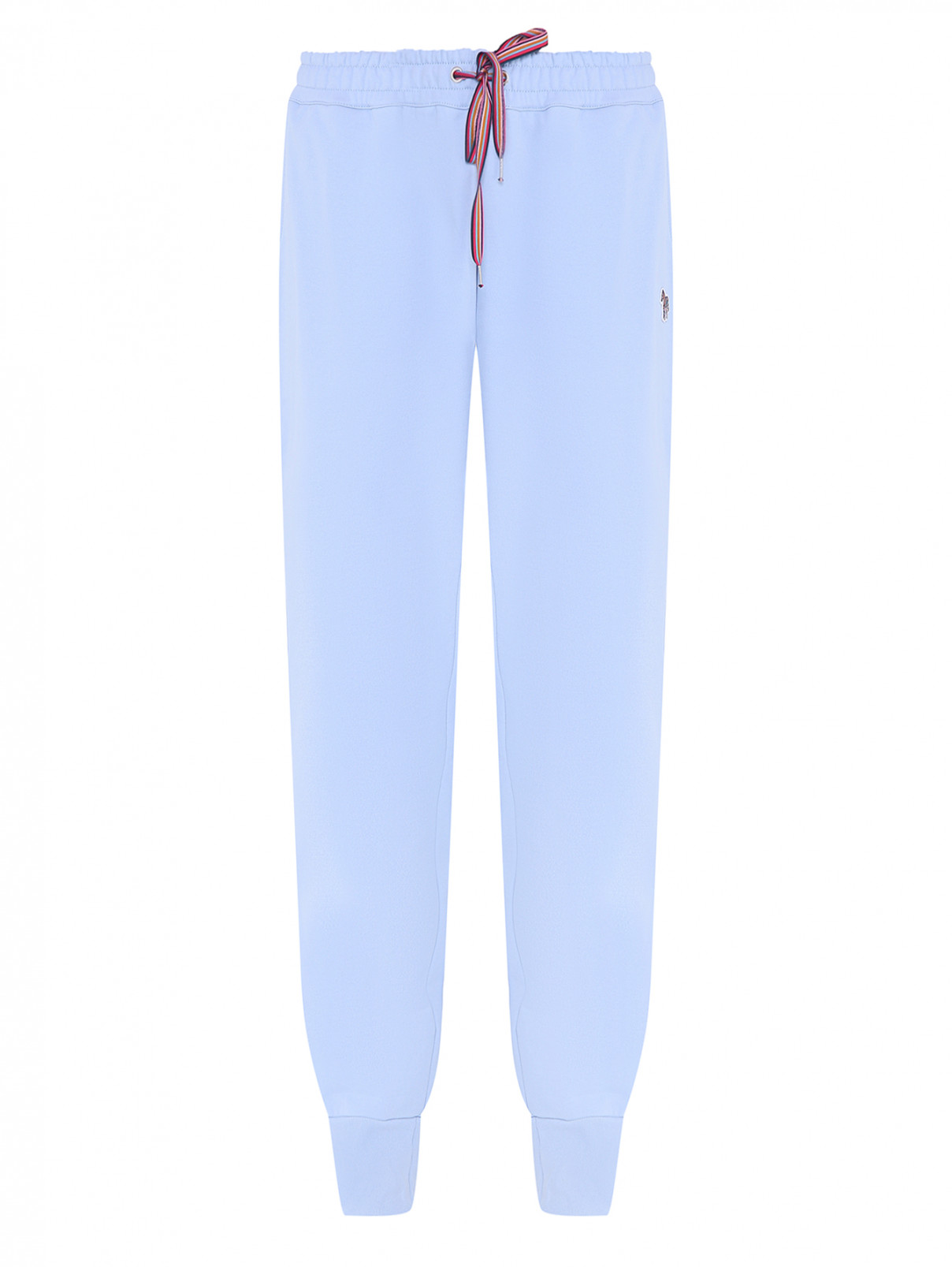 Трикотажные брюки с манжетами Paul Smith  –  Общий вид  – Цвет:  Синий