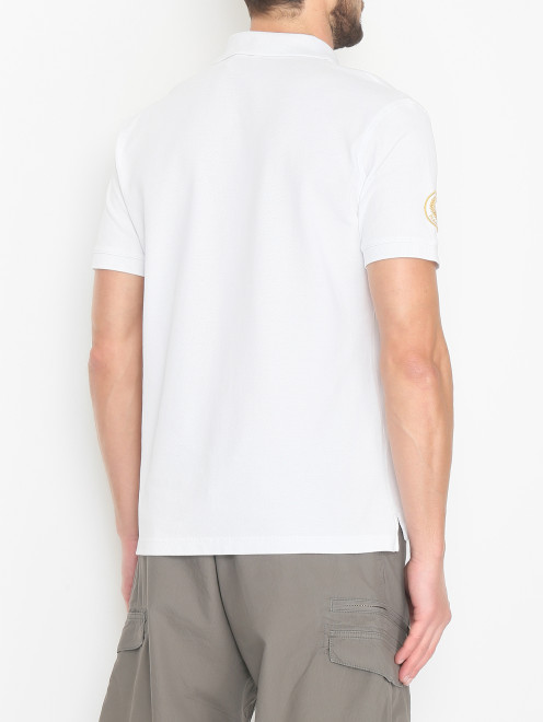 Поло из хлопка с вышивкой Plain Jane Homme - МодельВерхНиз1