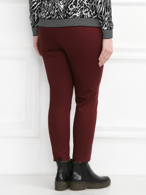 Узкие брюки из смешанного хлопка Marina Rinaldi - Модель Верх-Низ1