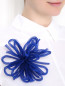 Брошь из текстиля в форме цветка Persona by Marina Rinaldi  –  МодельВерхНиз