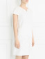 Платье-мини из хлопка с боковыми карманами Max Mara  –  Модель Верх-Низ