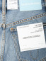 Джинсы прямого кроя с контрастной отделкой Calvin Klein  –  Деталь