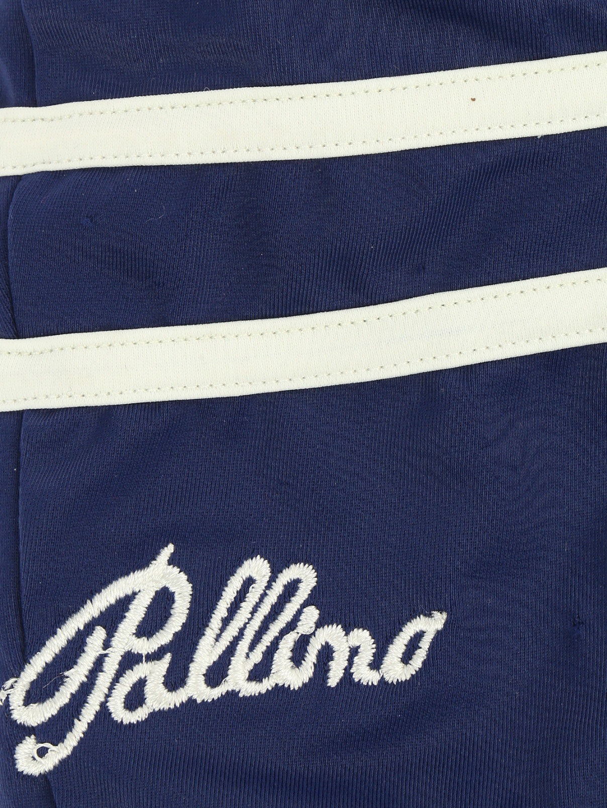 Купальник низ с контрастными полосками и вышивкой I Pinco Pallino  –  Деталь  – Цвет:  Синий