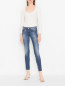 Узкие джинсы из смешанного хлопка Liu Jo  –  МодельОбщийВид