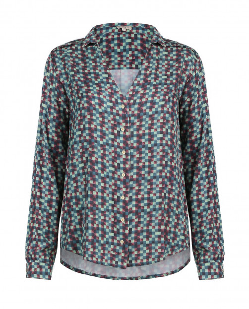 Блуза с графичным принтом V-образным вырезом Tinsels - Общий вид