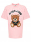 Трикотажная футболка с аппликацией Moschino  –  Общий вид