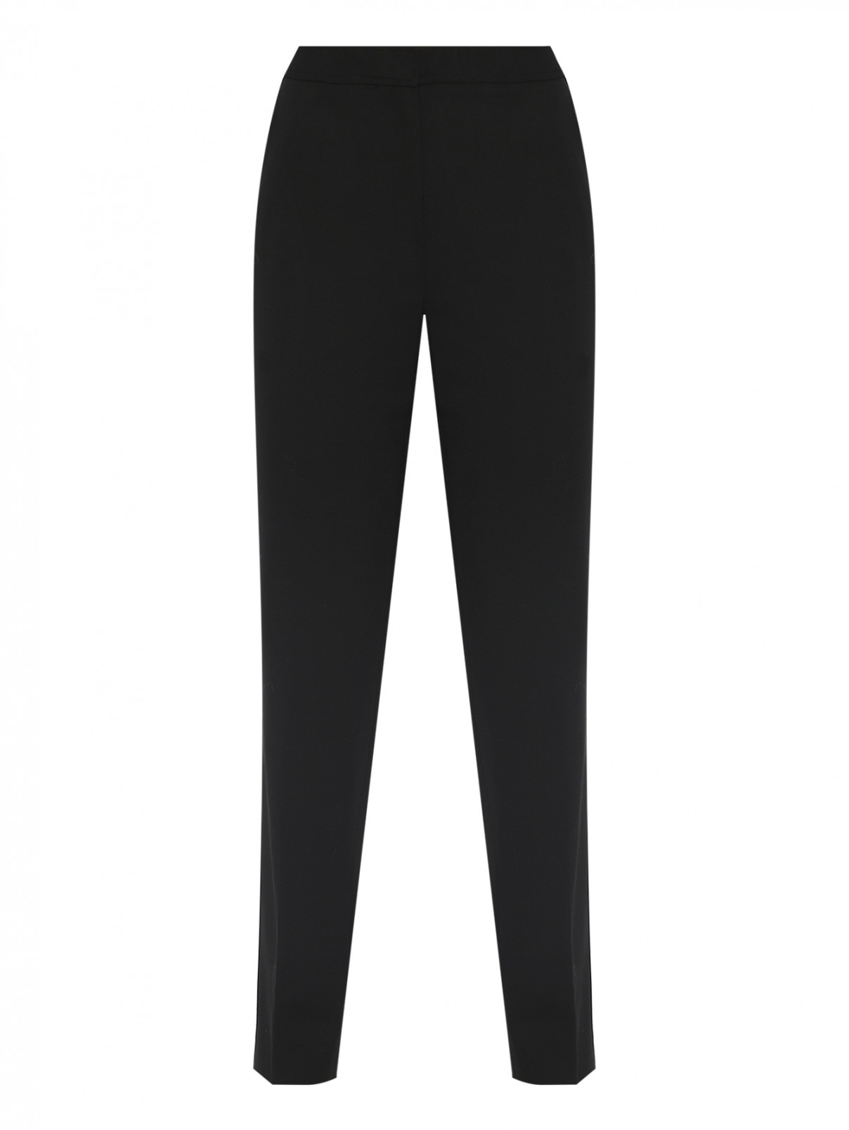Классические брюки из шерсти Luisa Spagnoli  –  Общий вид  – Цвет:  Черный