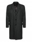 Пальто из шерсти с мелким узором Brooks Brothers  –  Общий вид
