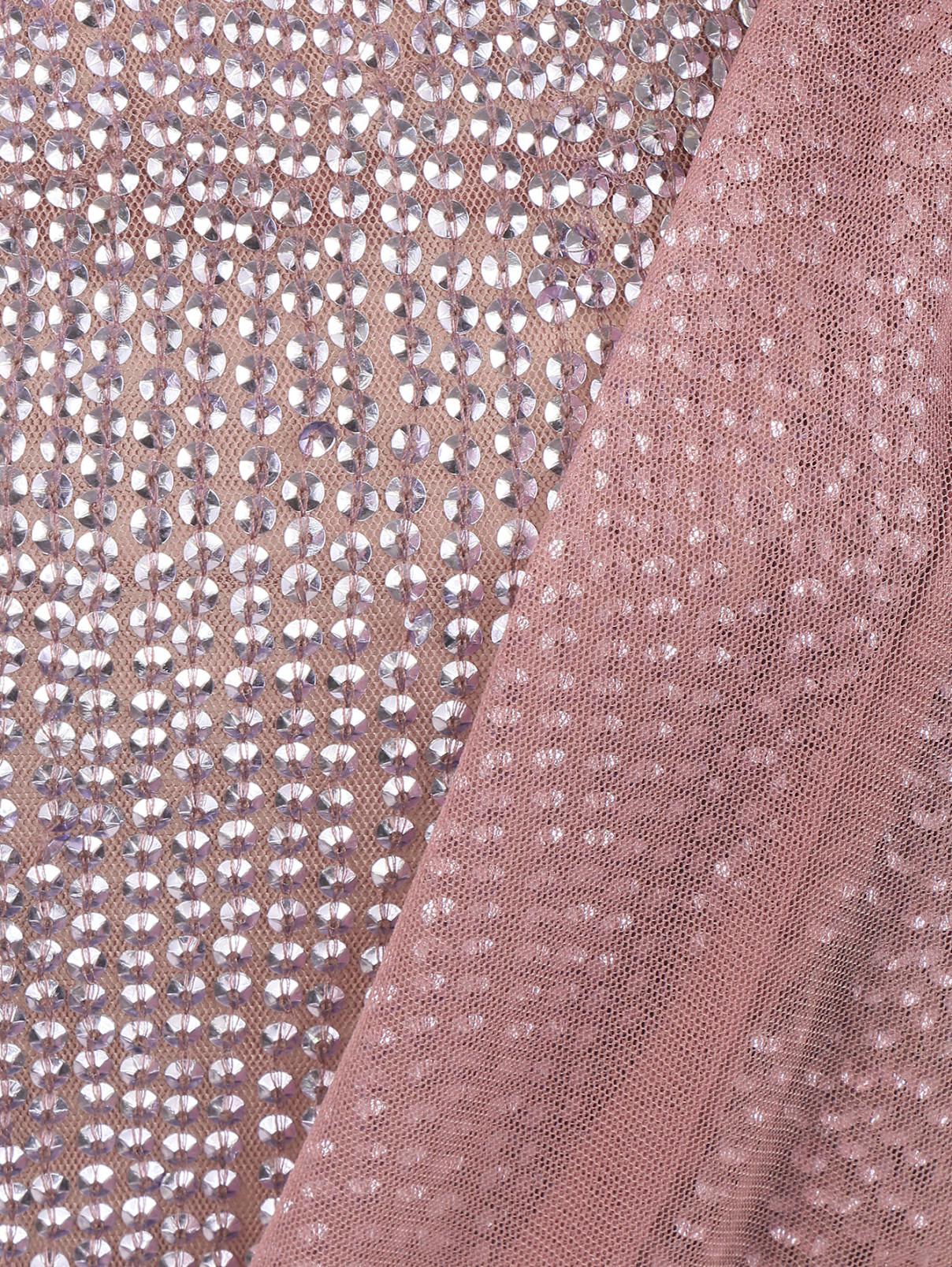 Платье-мини декорированное пайетками Guess by Marciano  –  Деталь1  – Цвет:  Фиолетовый