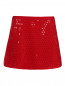 Шелковая мини-юбка с пайетками DKNY  –  Общий вид