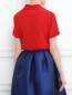 Блуза из шелка с декоративным бантом Moschino Couture  –  Модель Верх-Низ1
