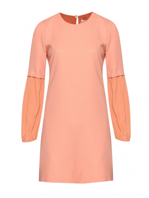 Платье-мини из смешанной шерсти с карманами TWINSET - Общий вид