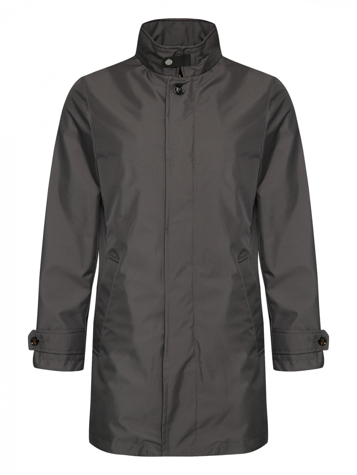 Куртка удлиненная на молнии Moorer  –  Общий вид  – Цвет:  Серый