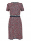 Платье-футляр из комбинированной ткани Tory Burch  –  Общий вид