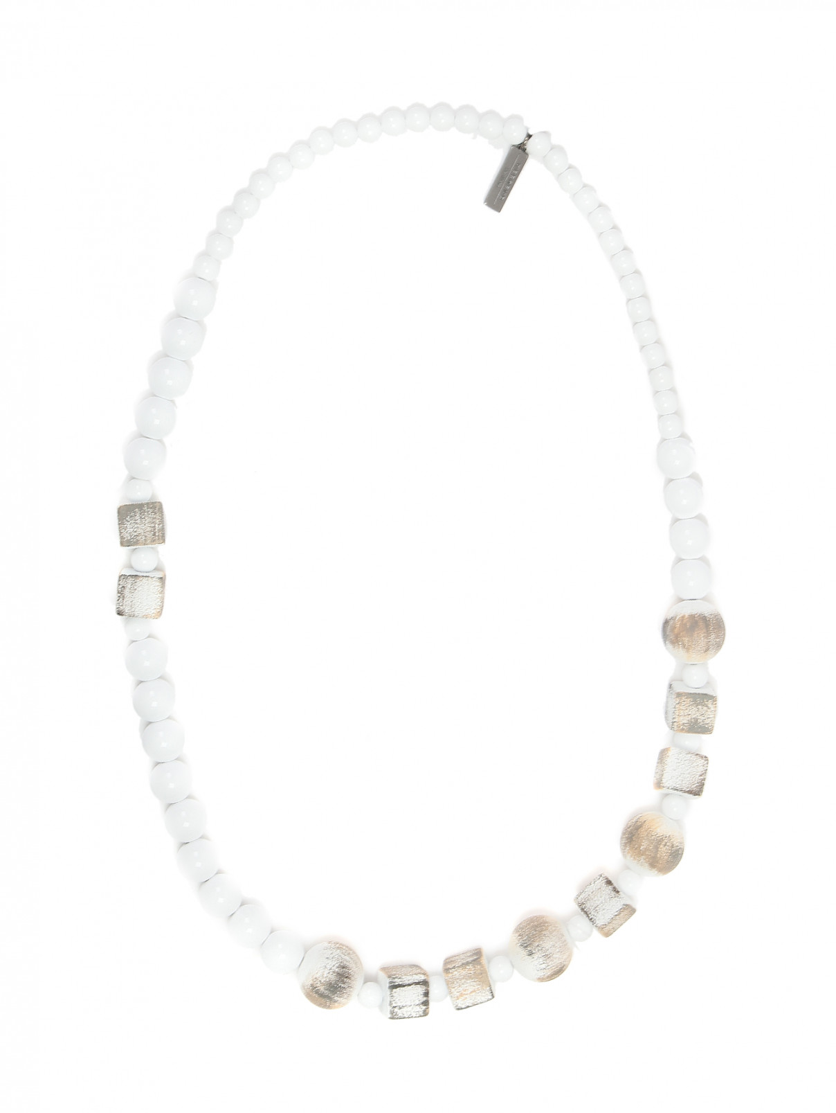 Ожерелье из пластика Weekend Max Mara  –  Общий вид  – Цвет:  Белый