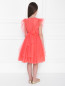 Платье из сетки с поясом Aletta Couture  –  МодельВерхНиз1