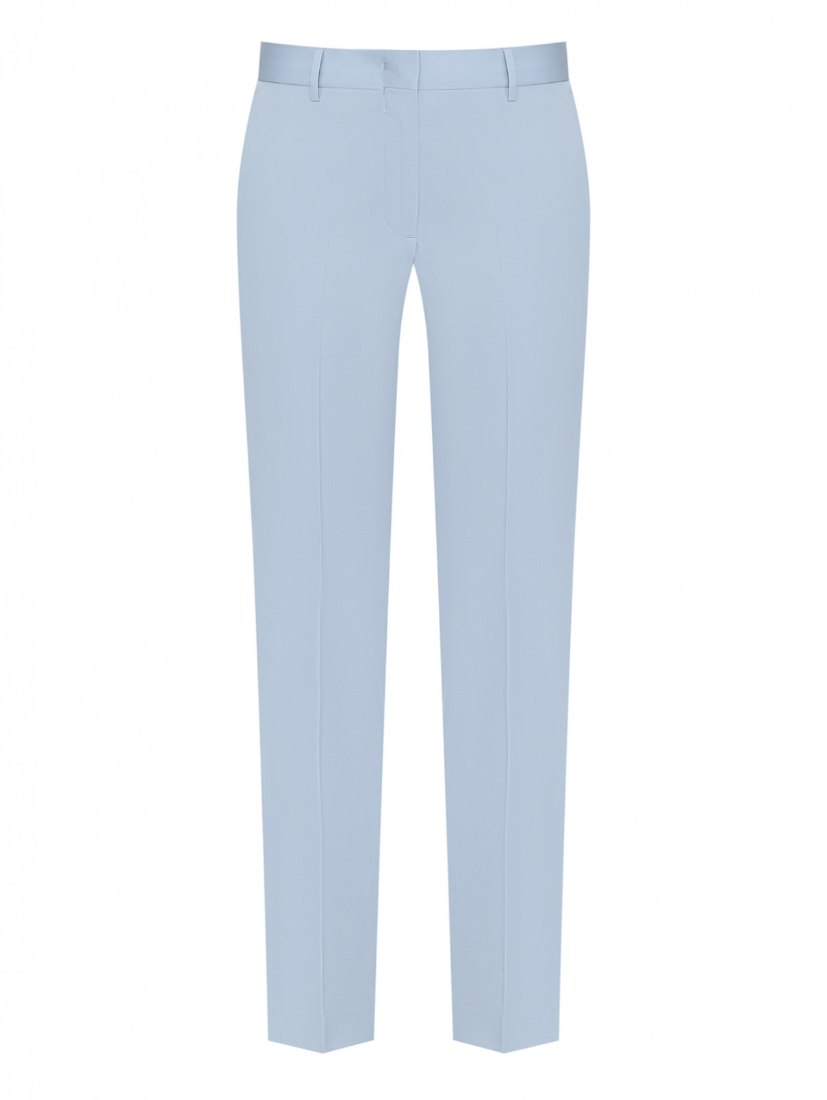 Укороченные брюки из хлопка Paul Smith  –  Общий вид  – Цвет:  Синий