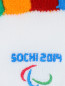 Перчатки с вышивкой Sochi 2014  –  Деталь