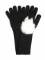 Перчатки удлиненные из шерсти с бантиком IL Trenino  –  Общий вид