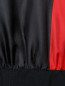 Блуза с геометричным узором и шелковыми вставками Marina Rinaldi  –  Деталь1
