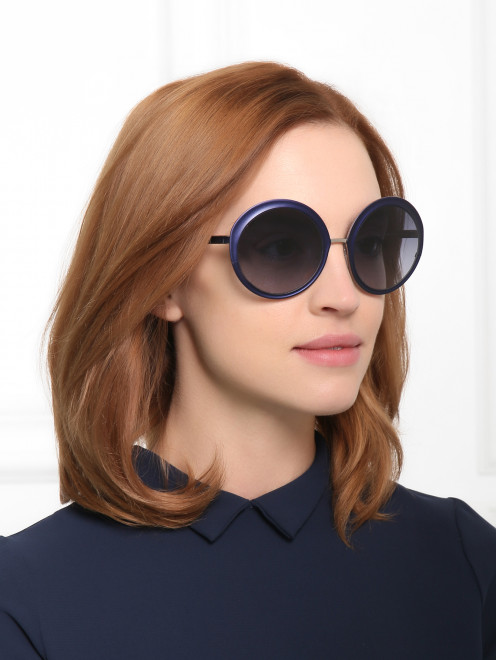 Солнцезащитные очки в оправе из пластика и металла Emilio Pucci - МодельОбщийВид