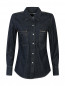 Джинсовая рубашка из темного денима Calvin Klein  –  Общий вид