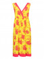 Платье из шелка с цветочным узором P.A.R.O.S.H.  –  Общий вид
