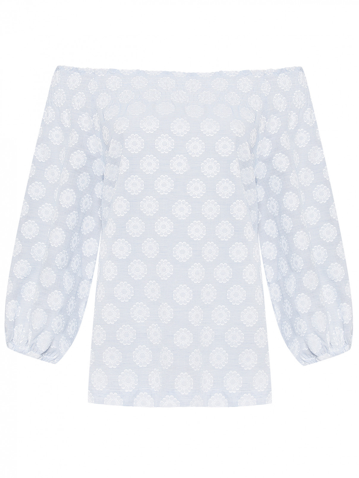 Блуза из хлопка с рукавами-буфами Brian Dales  –  Общий вид