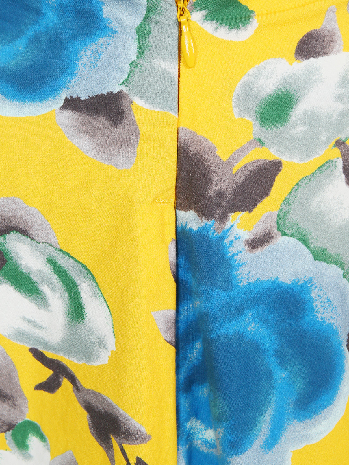 Юбка из хлопка с цветочным узором Marc by Marc Jacobs  –  Деталь  – Цвет:  Желтый