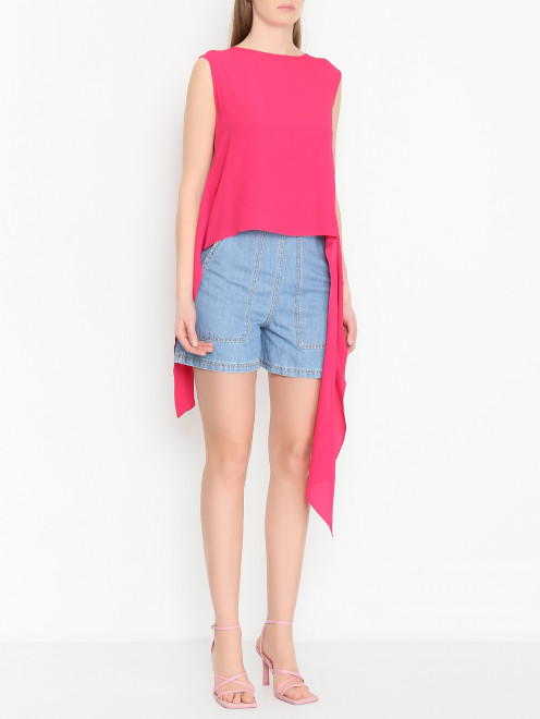 Однотонный топ с завязками Weekend Max Mara - МодельВерхНиз