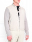 Куртка из кожи с трикотажными рукавами Fontanelli  –  Модель Верх-Низ