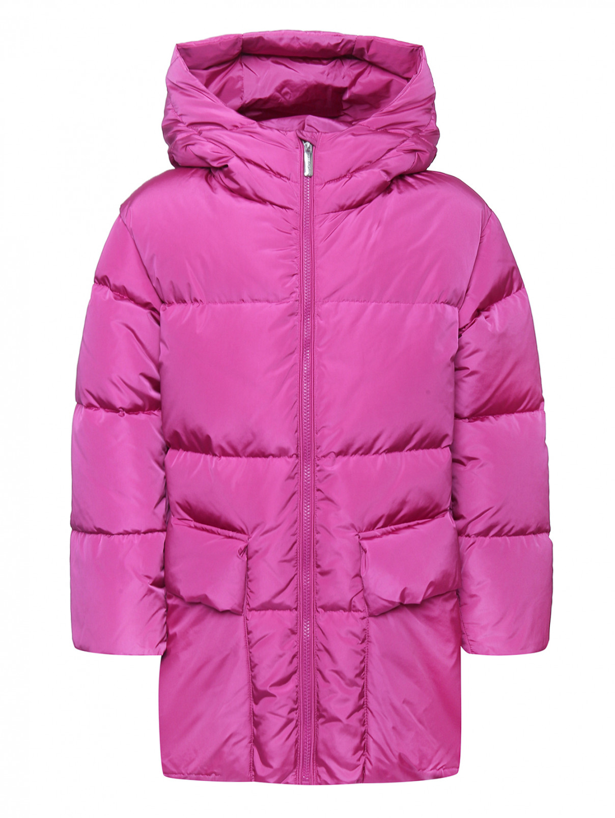Пуховая куртка с капюшоном Freedomday  –  Общий вид  – Цвет:  Розовый
