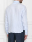 Рубашка льняная с накладным карманом Isaia  –  МодельВерхНиз1