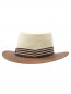 Шляпа из соломы с лентой Stetson  –  Обтравка2