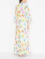 Платье из хлопка с цветочным узором Moschino Boutique  –  МодельВерхНиз1