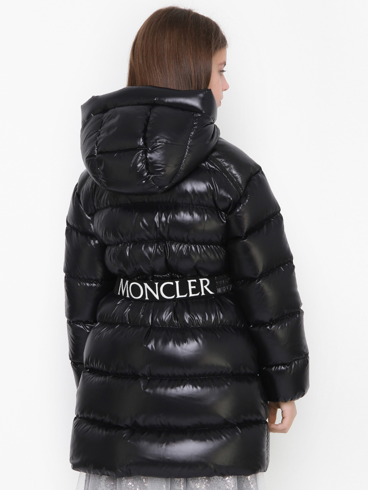 Стеганое пуховое пальто Moncler  –  МодельВерхНиз1  – Цвет:  Черный