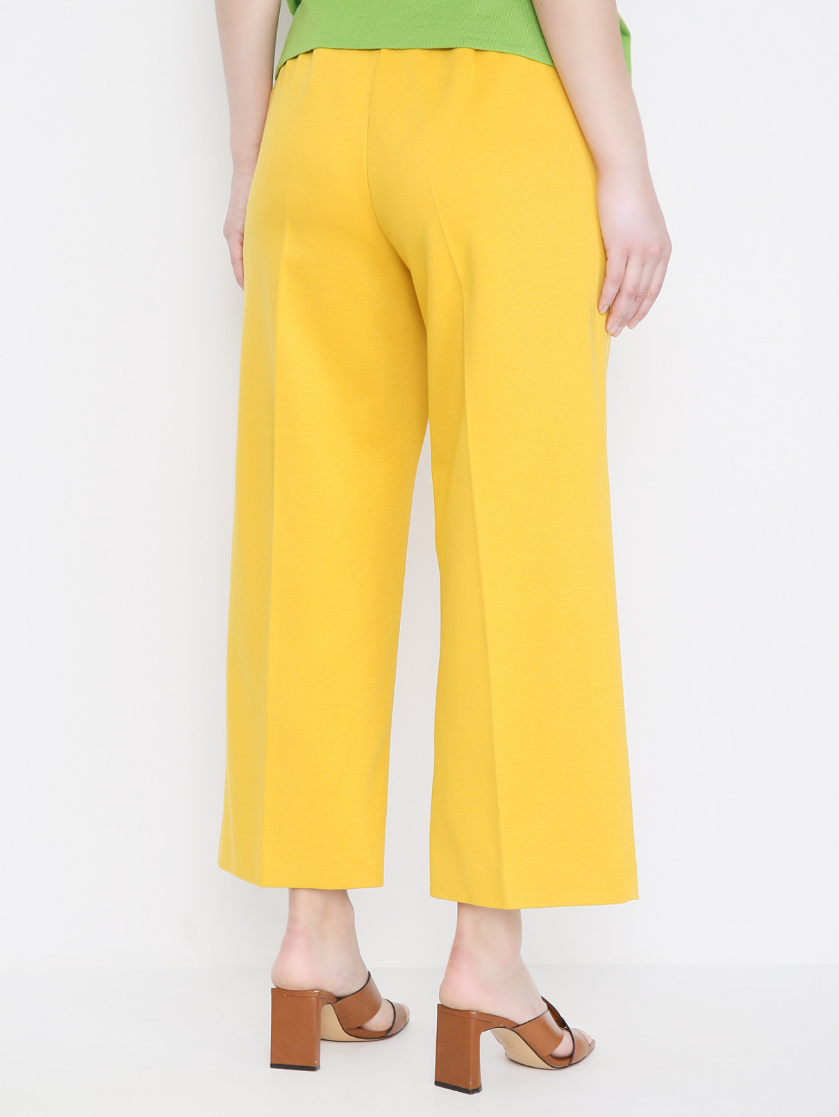 Трикотажные брюки с карманами Marina Rinaldi  –  МодельВерхНиз1  – Цвет:  Желтый