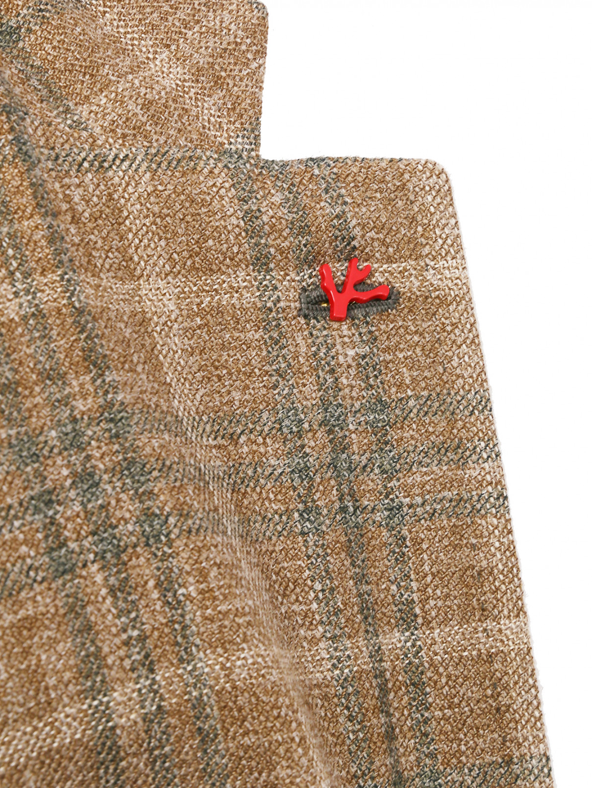 Пиджак Isaia  –  Деталь1  – Цвет:  Бежевый