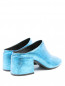 Открытые туфли на широком каблуке  из фактурной кожи Maison Margiela  –  Обтравка2