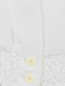 Блуза из шелка свободного кроя на пуговицах Strenesse  –  Деталь