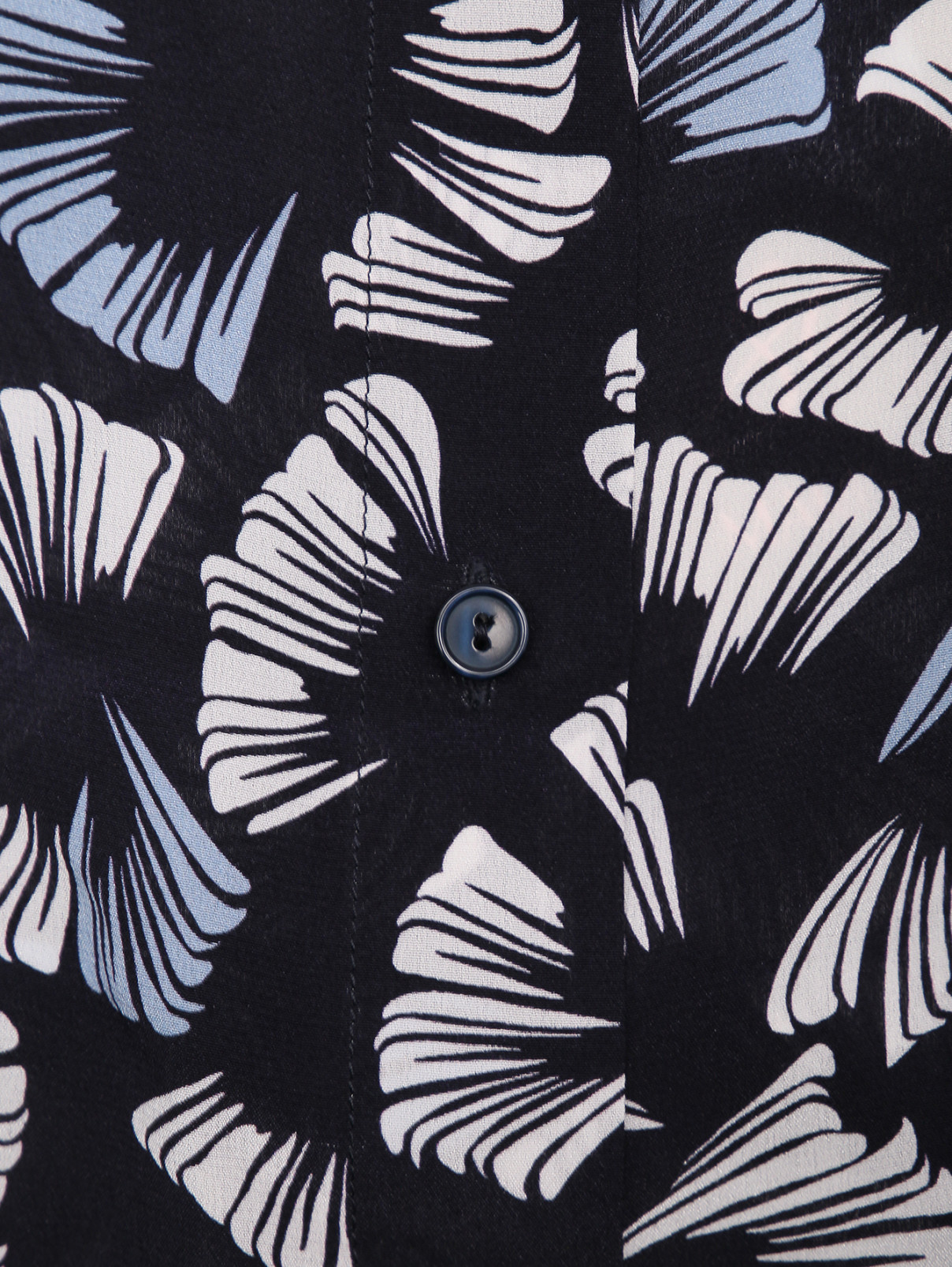 Рубашка из шелка с узором Persona by Marina Rinaldi  –  Деталь1  – Цвет:  Узор