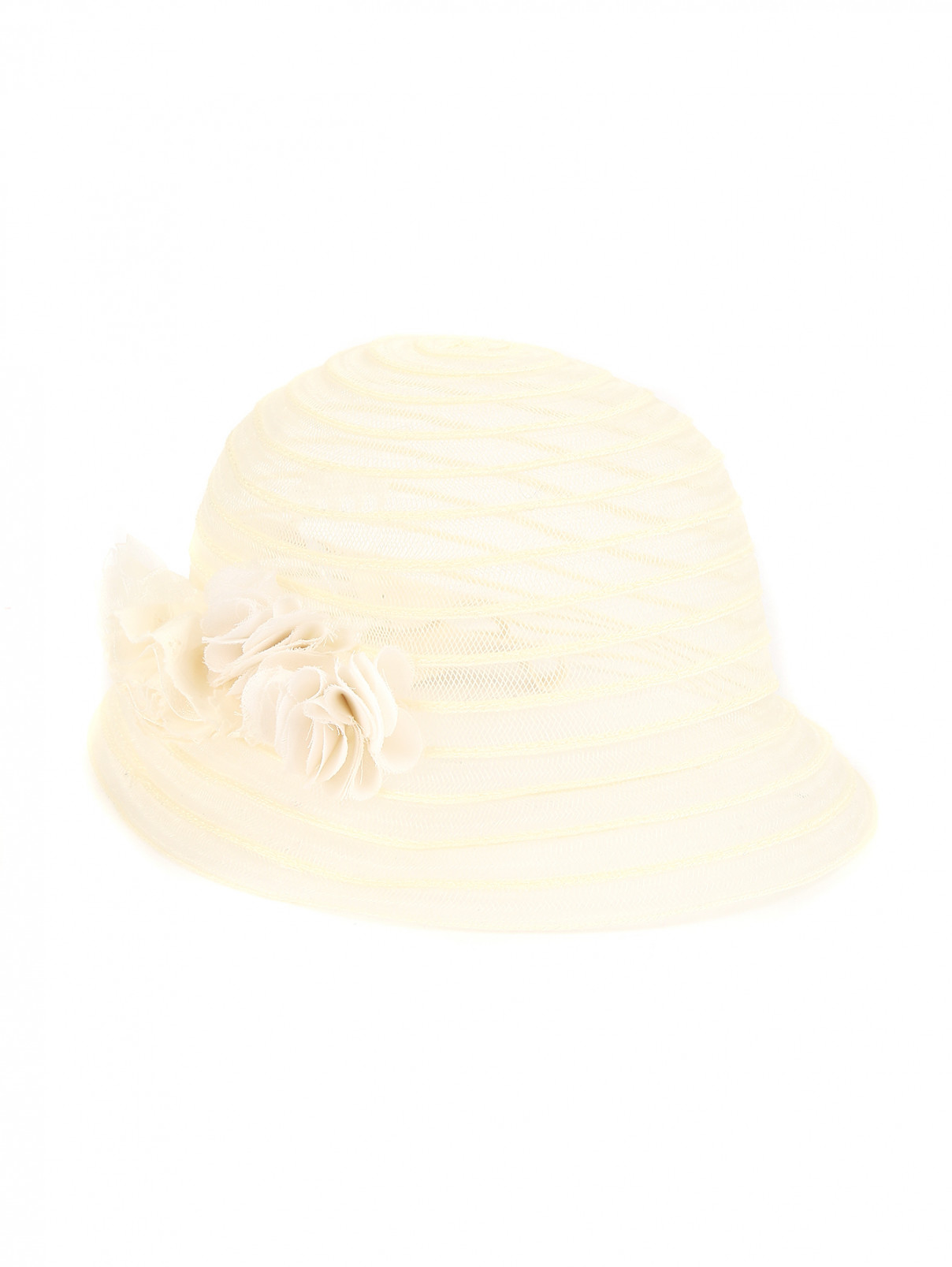 Шляпа с декором Catya  –  Общий вид  – Цвет:  Белый
