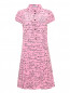 Платье-рубашка из шелка с драпировками Moschino Boutique  –  Общий вид