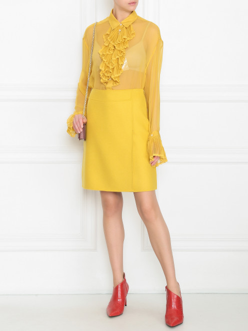 Юбка-мини из шерсти Weekend Max Mara - МодельОбщийВид