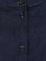 Блуза из эластичного денима с контрастной отстрочкой Jil Sander Navy  –  Деталь