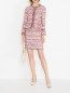 Фактурная юбка с бахромой и декоративной отделкой Karl Lagerfeld  –  МодельОбщийВид